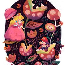 Super Mario Super Art Show en NYC.. Un proyecto de Ilustración tradicional, Ilustración digital, Ilustración infantil y Diseño de carteles de Gemma Román - 07.09.2018