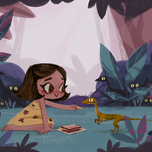 Jurassic Park . Un proyecto de Ilustración tradicional, Ilustración digital e Ilustración infantil de Gemma Román - 07.06.2019