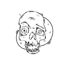 CRÁNEO. Un progetto di Arte concettuale, Graphic design e Illustrazione digitale di Sebastian Alonso Martinez - 09.08.2019
