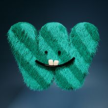 36_DAYS_OF_TYPE. 3D, and 3D Character Design project by Rubén Farrona - 08.09.2019