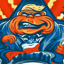 Donald Trump KFC - Killing Foreign Children by @LoucidCo. Vector Illustration project by Lou Angulo - 08.09.2019