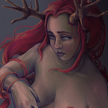 Druid . Ilustrație digitală de Oriana Ramirez - 08.10.2019