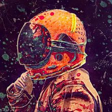 Spaceman Ilustration. Un progetto di Disegno, Design, Graphic design, Illustrazione tradizionale e Illustrazione digitale di Paula Vargas - 11.07.2019