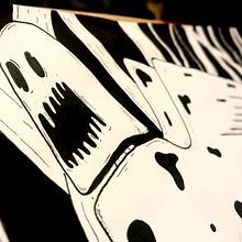 Ghost Sphynx. Ilustração tradicional projeto de Hernán Terra Pereira - 12.08.2019