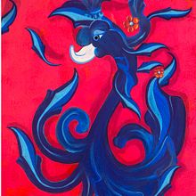 Animal fileteado. Un proyecto de Ilustración tradicional de Melanie Christiansen - 12.08.2019