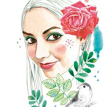 Mi Proyecto del curso: Retrato ilustrado en acuarela . % Maria José Plata Santos tarafından hazırlanan  projesi - 08.12.2019