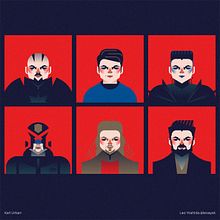 Karl Urban Roles Geometric. Een project van Ontwerp van personages y Digitale illustratie van leo_yoshida - 13.08.2019
