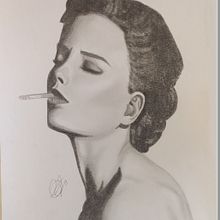 Mi Proyecto del curso: Retrato realista con lápiz de grafito. Fine Arts project by mcglez_24 - 08.09.2019