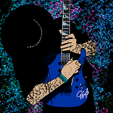 Gustavo Cerati MUSICAL. Digital Illustration project by Abner Benavente González - 08.13.2019