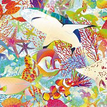 Estampa Fundo do Mar - Canga Bali Blue. Projekt z dziedziny Design, Projektowanie ubrań, Trad, c, jna ilustracja, Pattern design i Sitodruk użytkownika Bruno Dellani - 30.05.2012