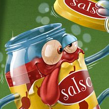 Salsa Borracha "PalaLetras". Drawing, and Digital Illustration project by Martin Mariano Hernandez Tena - 08.15.2019