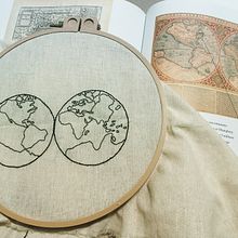 Mapamundi año 1616. Un progetto di Ricamo di Natalia Prieto - 15.08.2019