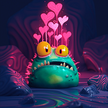 MONSTER PLANT. 3D, and 3D Character Design project by Adrián Andújar - 08.15.2019
