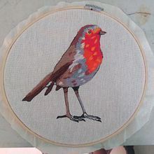 Mi Proyecto del curso: Pintar con hilo: técnicas de ilustración textil. Un progetto di Ricamo di Gigliola Lezama - 15.08.2019