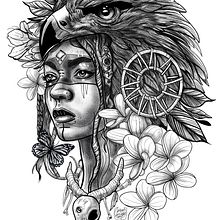Mi Proyecto del curso: Diseño e ilustración digital de tatuajes con Procreate Ein Projekt aus dem Bereich Digitale Illustration von Arturo Arriaga - 19.08.2019
