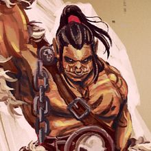 Mi Proyecto del curso: Anatomía de un superhéroe - Hellscream WoW. Concept Art, Drawing, Character Design, and Painting project by Emmanuel Fernandez - 08.17.2019