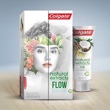 Propuestas Empaques Colgate Natural Extracts Flow. Een project van  Schetsen,  Br, ing en identiteit,  Concept art,  Creativiteit,  Art direction, Grafisch ontwerp, Portfoliobeheer, Packaging,  Reclame y Retoucheren van foto's van Octavio Montiel De Bona - 18.08.2019