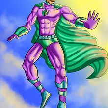 Mi Proyecto del curso: Ilustración para cómics: anatomía de un superhéroe. Traditional illustration, and Digital Illustration project by luisps2812 - 08.19.2019