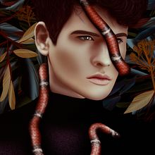 Snaked. Traditional illustration, and Digital Illustration project by Alendro Estudio - 02.02.2019