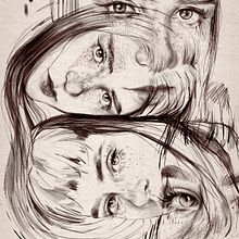 Lineas. Traditional illustration, and Digital Illustration project by Paula Mira - 08.18.2019