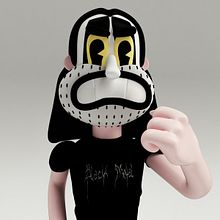 Black Metal Guy. Un projet de 3D , et Modélisation 3D de Asdrúbal Morales Quirós - 20.08.2019