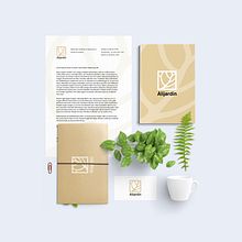 Imagen corporativa Alijardín. Br e ing e Identidade projeto de contacto-8 - 21.08.2019