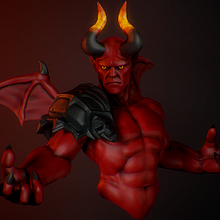Demon. Un projet de 3D, Animation 3D, Art conceptuel, Conception de jeux , Conception de personnages 3D, Sculpture , et Jeux vidéo de Andres Rendón - 21.08.2019