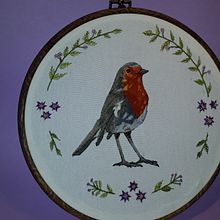 Mi Proyecto del curso: Pintar con hilo: técnicas de ilustración textil. Un proyecto de Bordado de Dhayana De La Rosa - 15.10.2019