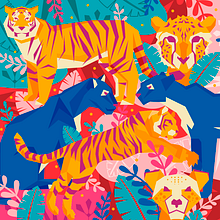 Dientes de felinos. Projekt z dziedziny Ilustracja c, frowa i Grafika wektorowa użytkownika Kropsiland - 22.08.2019