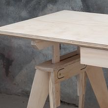 Mesón Caballetes. Furniture Design, Making, and Product Design project by Patricio Ortega (Maderística) - 08.22.2019