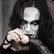 The Crow (Eric Draven). Projekt z dziedziny R, sunek c, frow, Trad, c, jna ilustracja, Ilustracja c i frowa użytkownika Luis Robledo - 05.05.2020