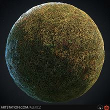 Grass Material. Video Games, and 3D project by Alexander Campos - 08.22.2019