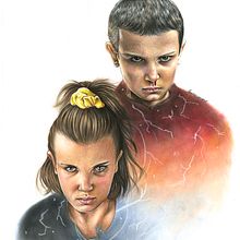 ELEVEN. Fine Arts, Film, Film, Video, TV, Concept Art, Creativit, Drawing, Pencil Drawing, Artistic Drawing, Portrait Drawing, Realistic Drawing, Design, Graphic Design, Photograph, Traditional illustration, Painting, and Watercolor Painting project by Laura Romero Illustration - 08.22.2019