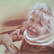 Mi Proyecto del curso: Ilustración con pastel y lápices de colores. Portrait Drawing project by Loles Macau - 08.22.2019