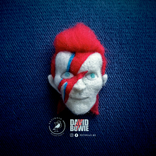 Bowie Felting. Sewing, To, Design, Character Design, and Traditional illustration project by Teté Ganoza - 08.24.2019