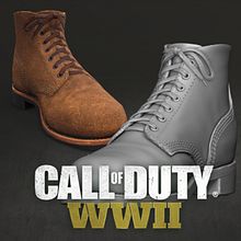 Reverse Shoes - Call of Duty: WWII. Projekt z dziedziny 3D, Projektowanie postaci 3D,  Modelowanie 3D, Gr i komputerowe użytkownika Paula Sánchez-Ferrero Ruiz - 02.04.2017