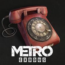 Teléfono Soviético Rojo - Metro Exodus. Projekt z dziedziny 3D,  Modelowanie 3D, Gr i komputerowe użytkownika Paula Sánchez-Ferrero Ruiz - 10.08.2017