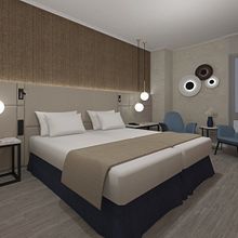 Habitación de Hotel_Propuesta de reforma. Un proyecto de 3D, Diseño, Diseño de interiores, Infografía y Modelado 3D de Lorena García - 25.05.2017