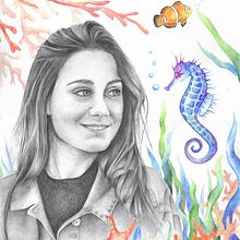 Mi Proyecto del curso: Retrato con lápiz, técnicas de color y Photoshop .  de rbkvillor - 08.25.2019