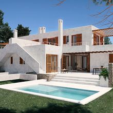 3d render ibiza. 3D, Architecture, Digital Illustration, and 3D Modeling project by joaquin primo sanchez - 08.26.2019