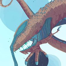 Peligros de las profundidades.... Un proyecto de Dibujo, Dibujo artístico e Ilustración digital de Alex Shagu - 27.08.2019