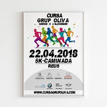 Carte Carrera Solidaria Grupo Oliva. Un proyecto de Diseño de carteles de David Agudo - 27.08.2019