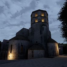 St. Pere de Galligants 3d real time. Un proyecto de 3D, Arquitectura y Arquitectura digital de Alex Moya Cardona - 29.08.2019