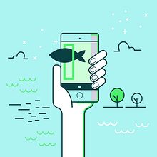 Catch a fish! . Pencitraan Merek, Identitas, Desain, Dan Desain Web proyek oleh Carolina García Ávila - 02.16.2017