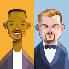 Actors. Ilustração tradicional, Ilustração digital e Ilustração vetorial projeto de Ricardo Polo López - 29.07.2019