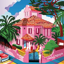 Torre Rosa. Iustración. Un projet de Direction artistique, Design graphique et Illustration traditionnelle de Juanma García Escobar - 31.08.2019