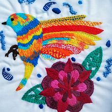 Mi Proyecto del curso: Técnicas de bordado: ilustrando con hilo y aguja. Bordado, e Criatividade projeto de Carolina Correa - 01.09.2019