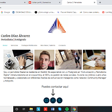 Mejora página web personal. Calligraph, Design, T, and pograph project by Carlos Díaz Álvarez - 09.01.2019