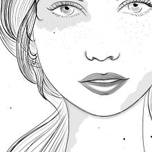 Ilustración chica. Projekt z dziedziny Trad, c i jna ilustracja użytkownika Natalia Araque Laosa - 02.09.2019