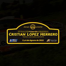 Rallye Memorial Cristian López | Placas. Projekt z dziedziny Design i Projektowanie graficzne użytkownika Juan Carlos García Vegas - 10.06.2022
